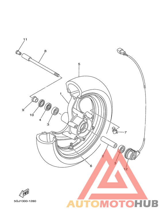 Переднее колесо