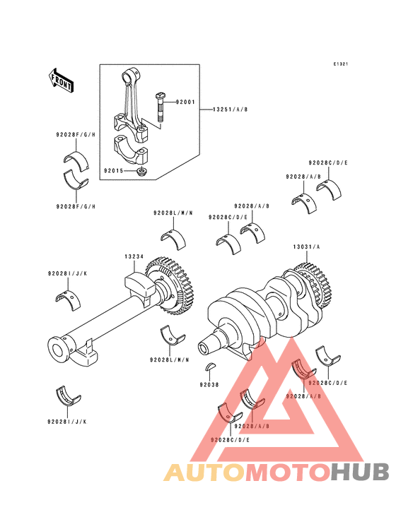Вал коленчатый