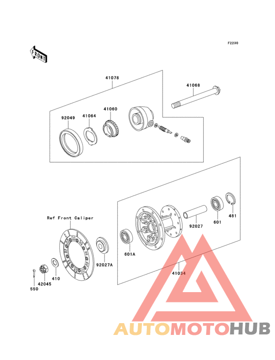 Переднее колесо