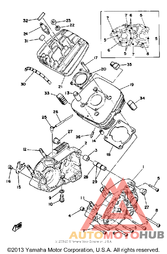 Crankcase cylinder