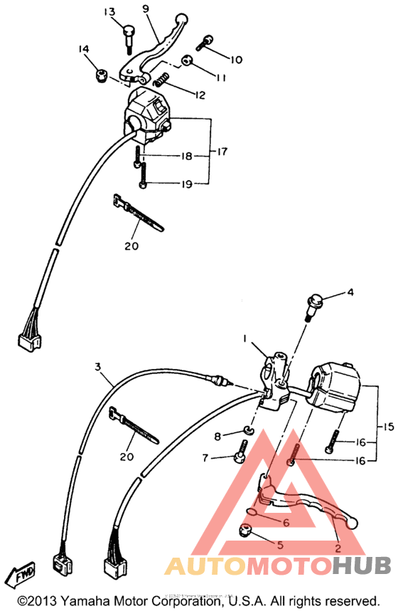Handle swicth lever