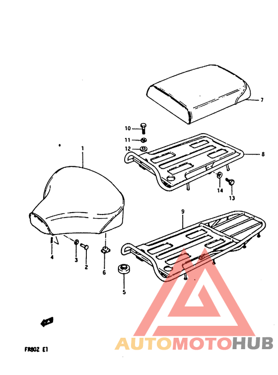Одноместное сиденье в сборе
