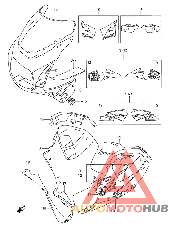 Cowling body