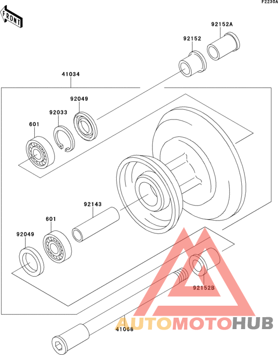 Front wheel(ej650-a3/a4)