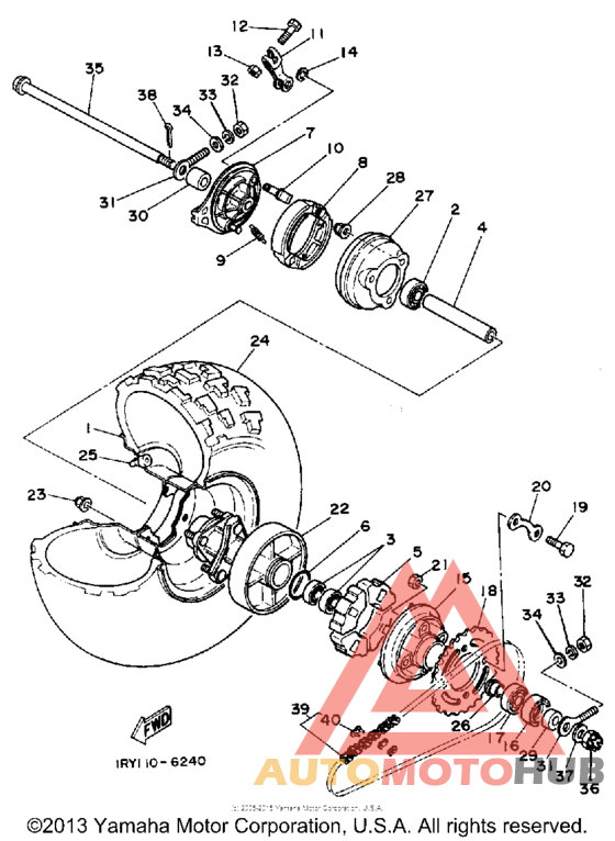 Переднее колесо