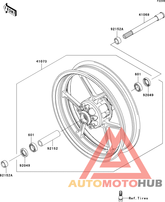 Переднее колесо