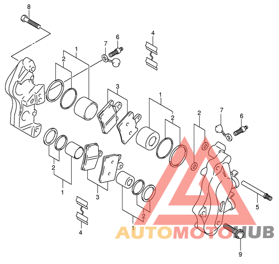 Передний суппорт