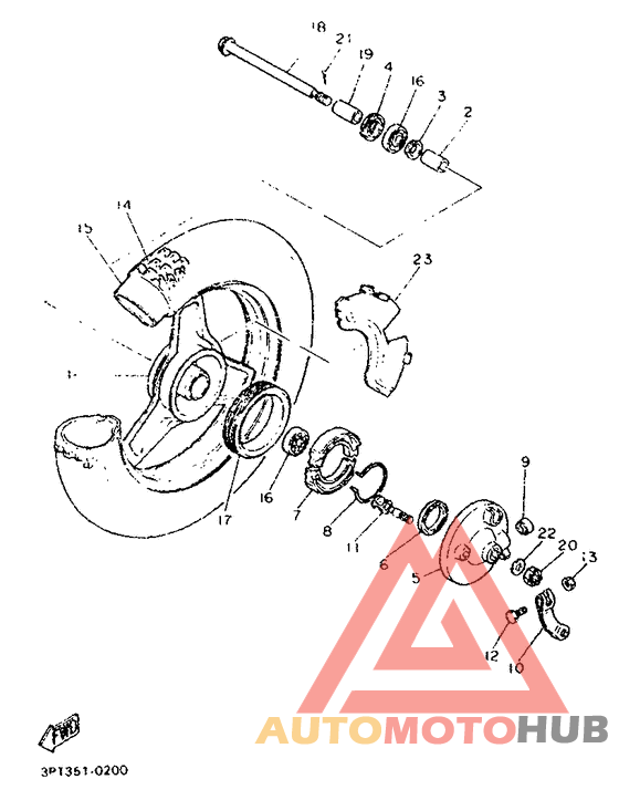 Переднее колесо