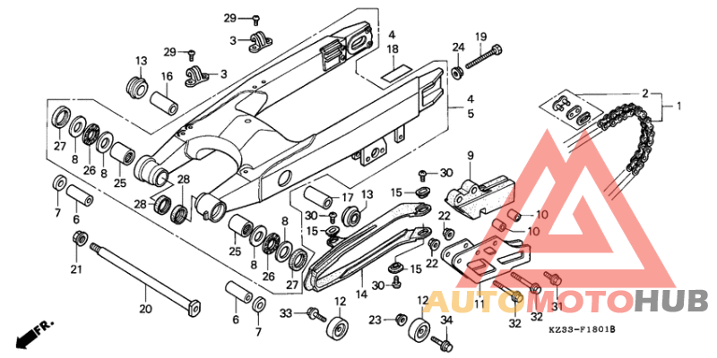Swingarm/drive chain