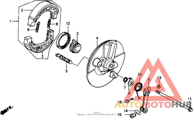 Передний тормоз