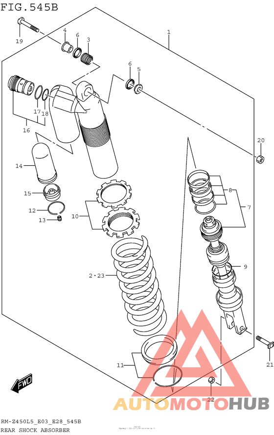 Rear Shock Absorber (Rm-Z450L5 E28)