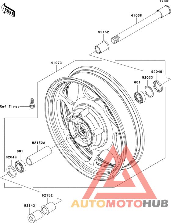 Переднее колесо