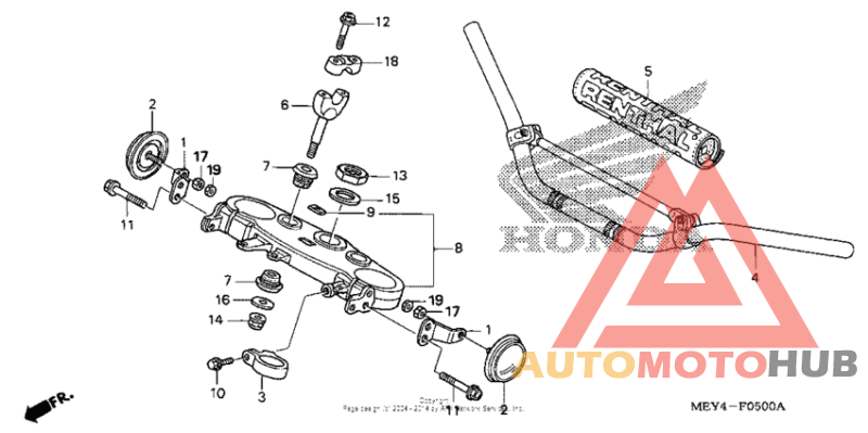 Handlebar + top bridge (1)