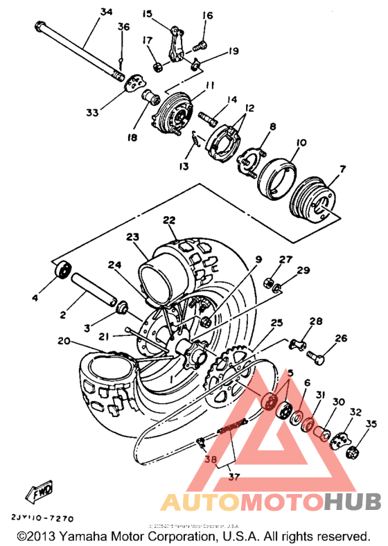 Переднее колесо