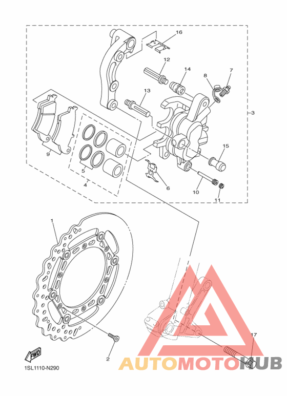Передний суппорт