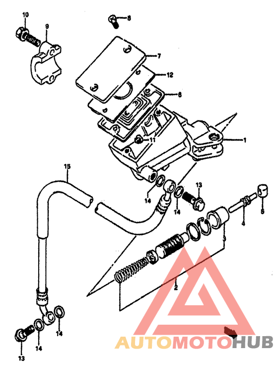Clutch master cylinder (e18,e39e