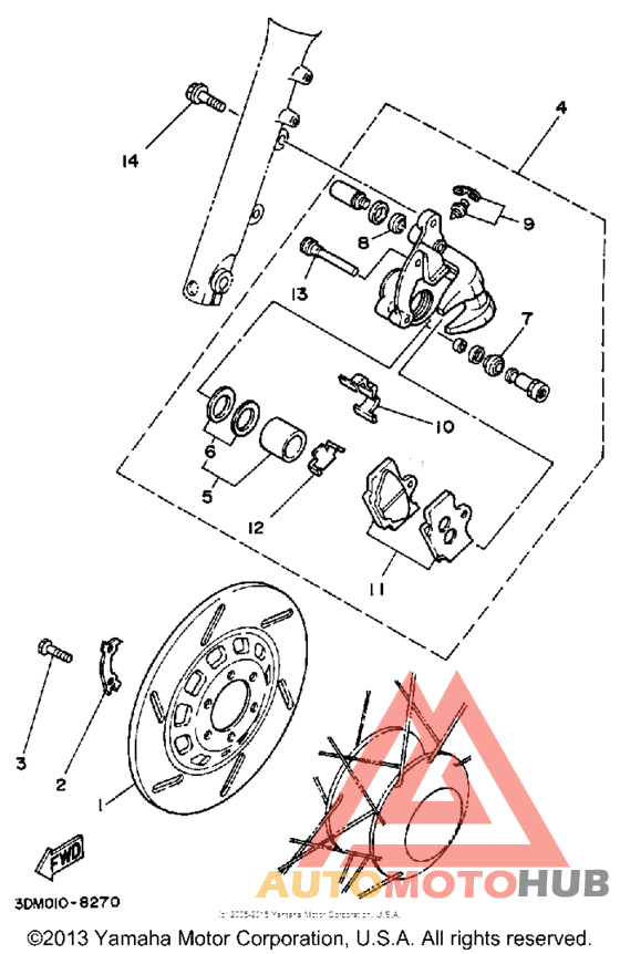 Передний суппорт
