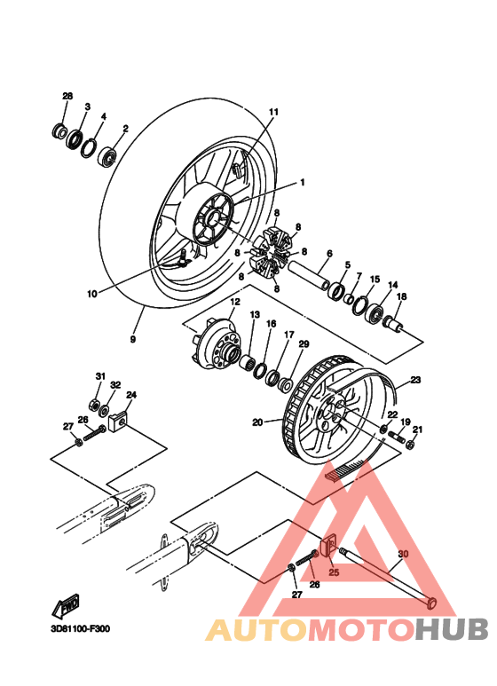 Переднее колесо