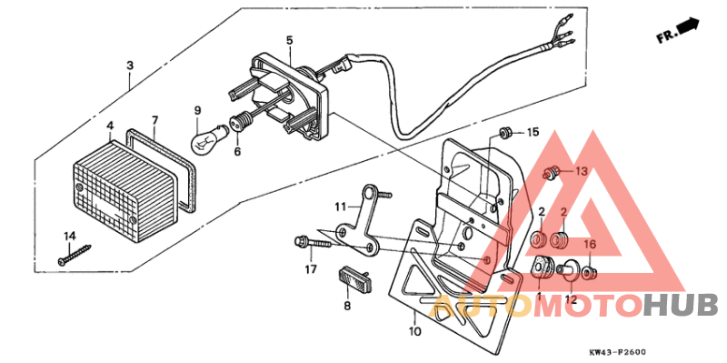 Taillight unit ass`y
