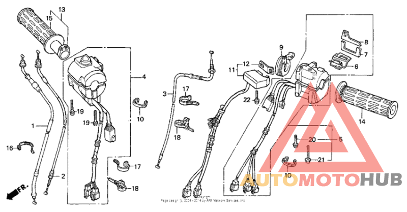 A handle switch + cables
