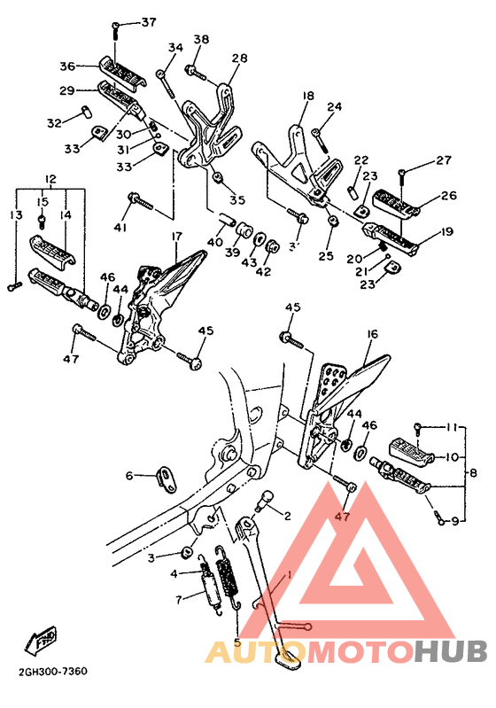Stand. footrest