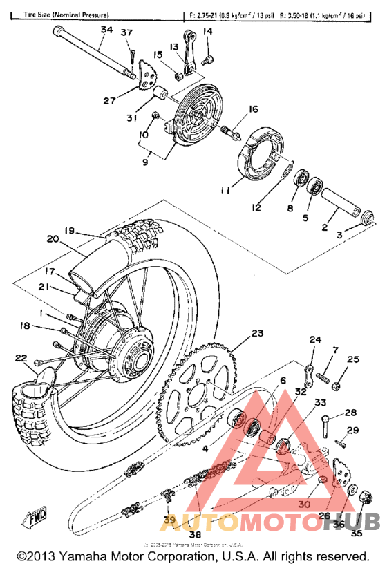 Переднее колесо