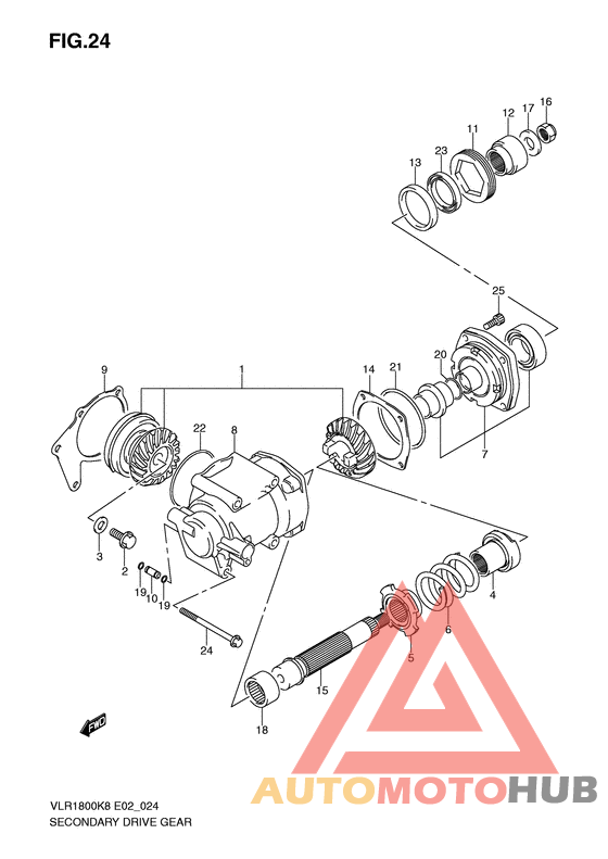 Secondary drive gear