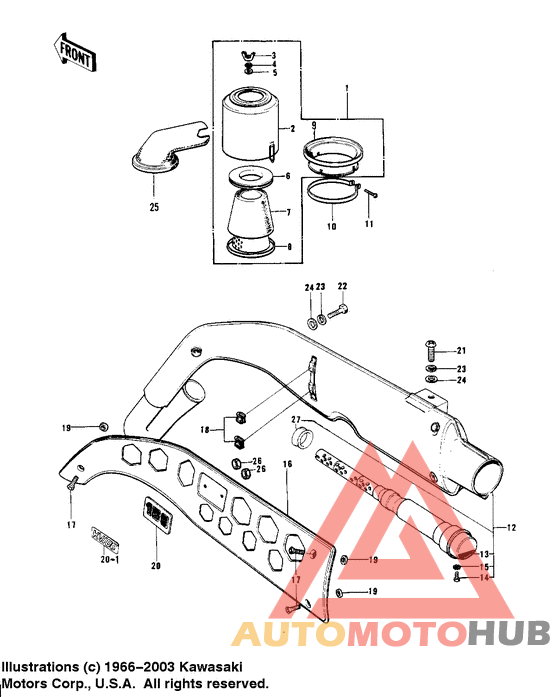 Air cleaner/muffler