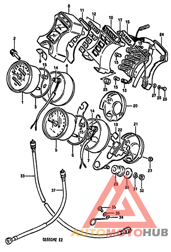 Speedometer-tachometer