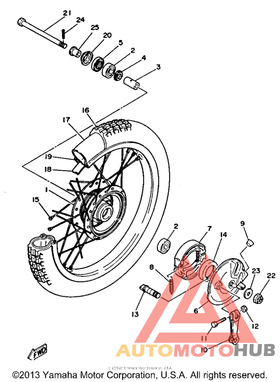 Переднее колесо