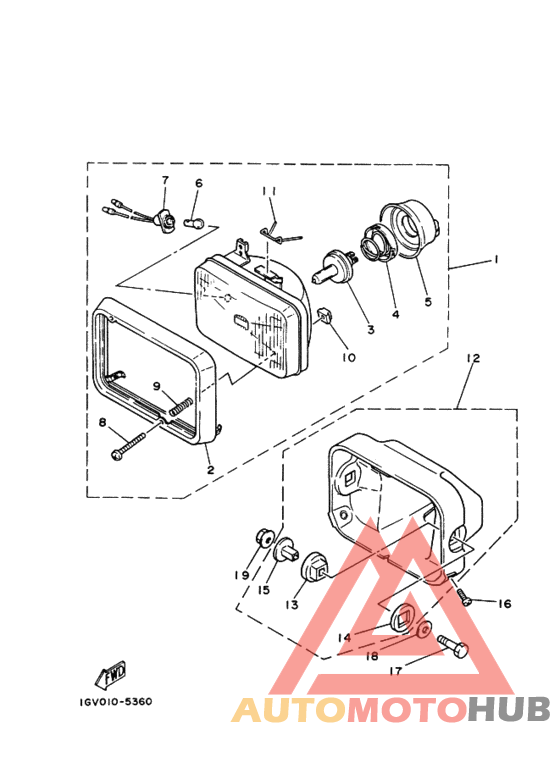 Headlight assy