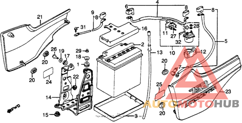 Side cover + battery