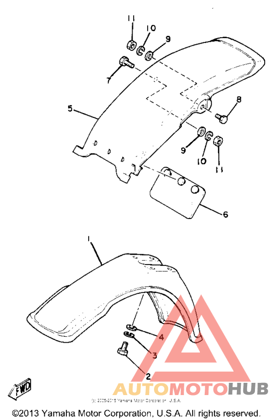 Front fender - rear fender