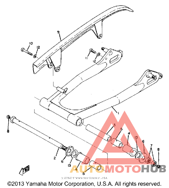 Rear arm & chain case