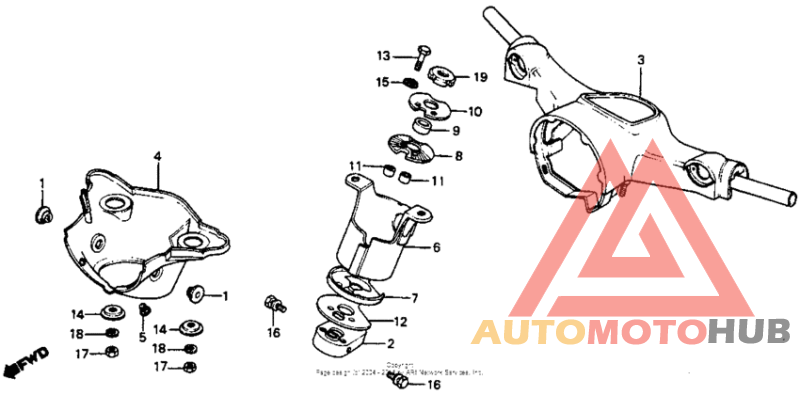 Handlebar + top bridge