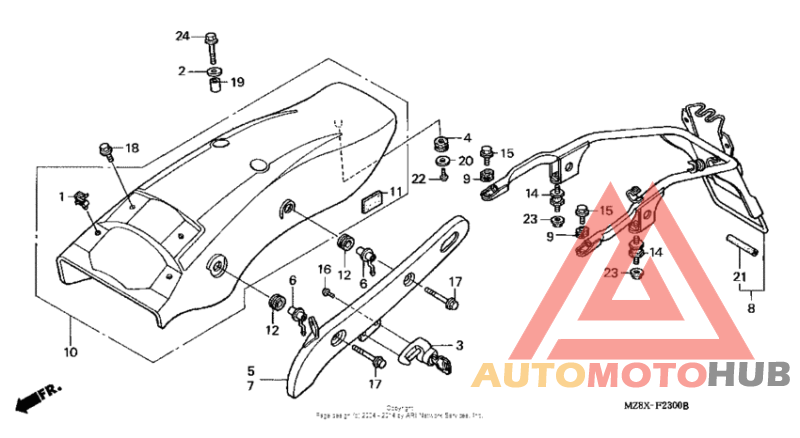 Задний бампер