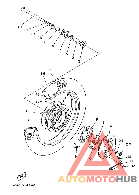 Переднее колесо