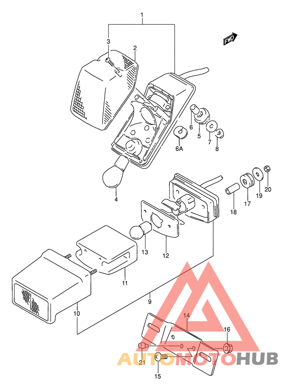 Задний фонарь