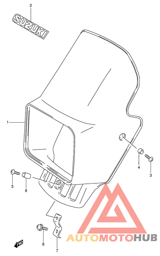 Headlamp cover  front fender