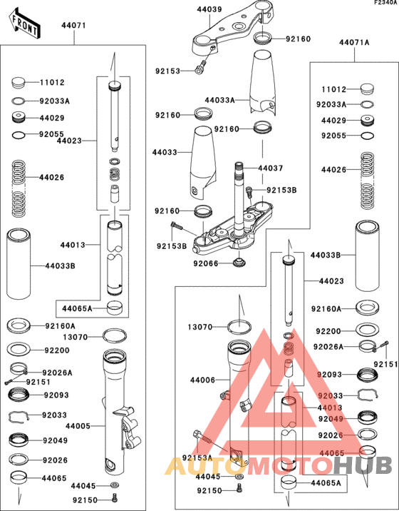 Front fork(jkavn2d1 7a010828-)