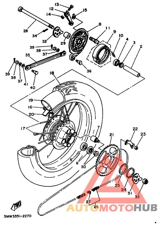 Переднее колесо