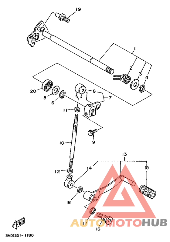 Вал переключения