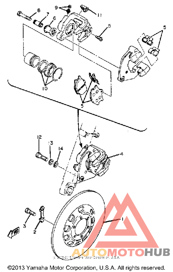 Front brake - caliper