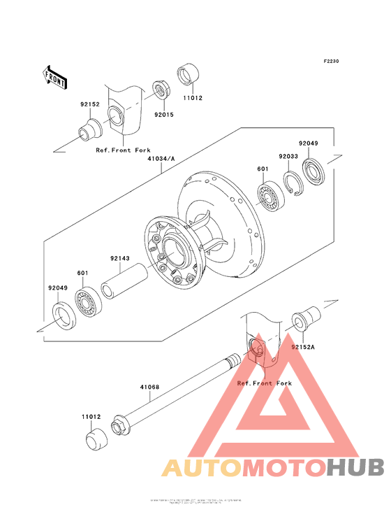 Переднее колесо