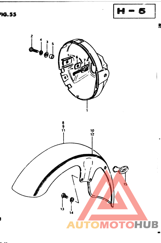 Front fender - headlamp housing