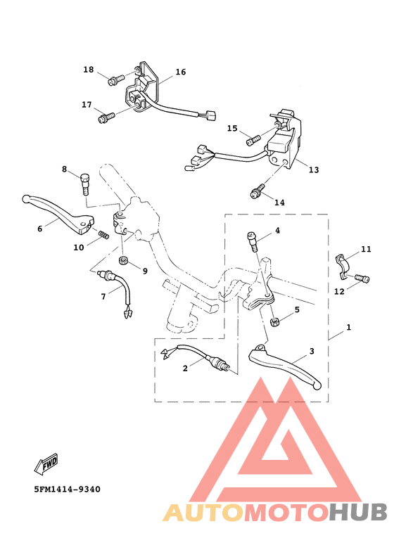 Handle switch. lever