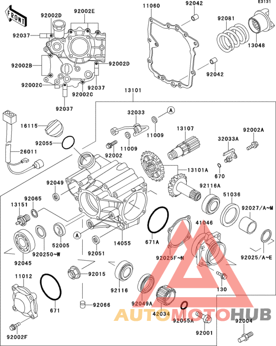 Front bevel gear(1/3)