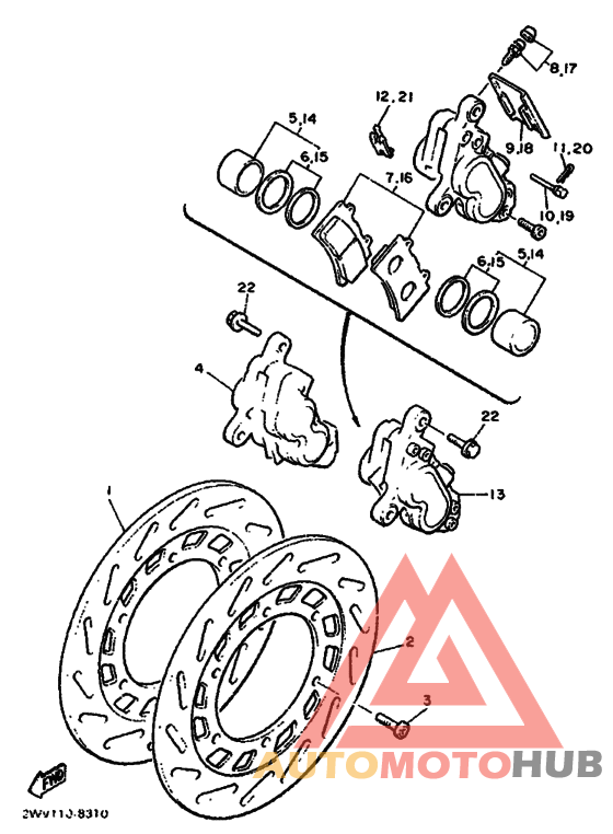 Передний суппорт