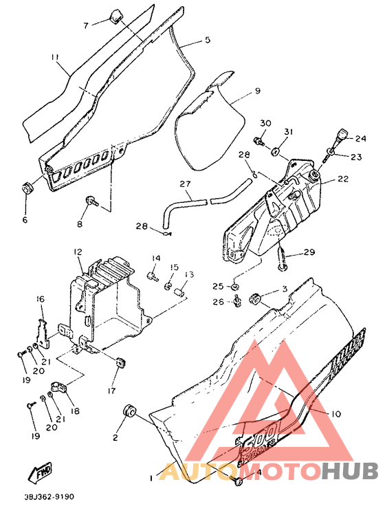 Side cover / oil tank