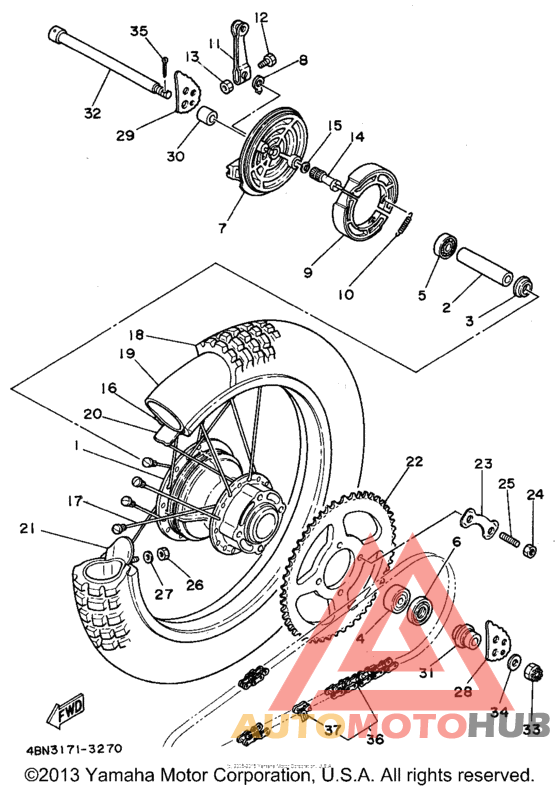 Переднее колесо